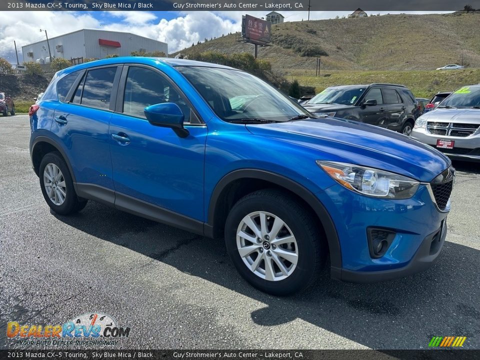 2013 Mazda CX-5 Touring Sky Blue Mica / Black Photo #1