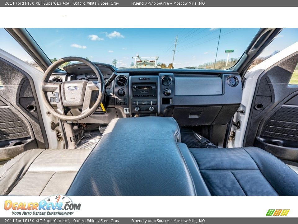 2011 Ford F150 XLT SuperCab 4x4 Oxford White / Steel Gray Photo #15