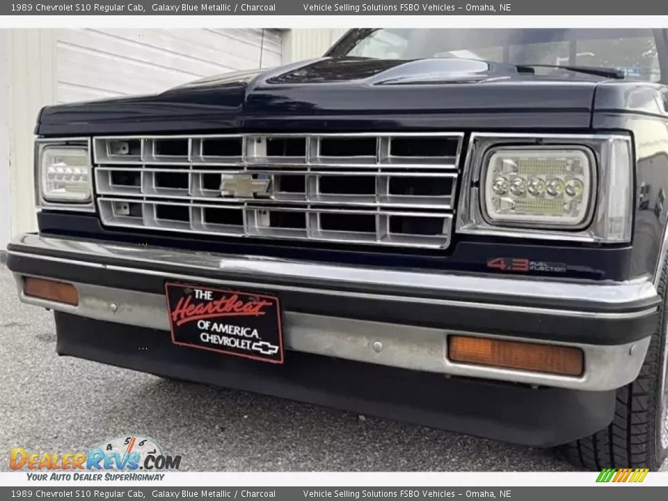 1989 Chevrolet S10 Regular Cab Galaxy Blue Metallic / Charcoal Photo #21