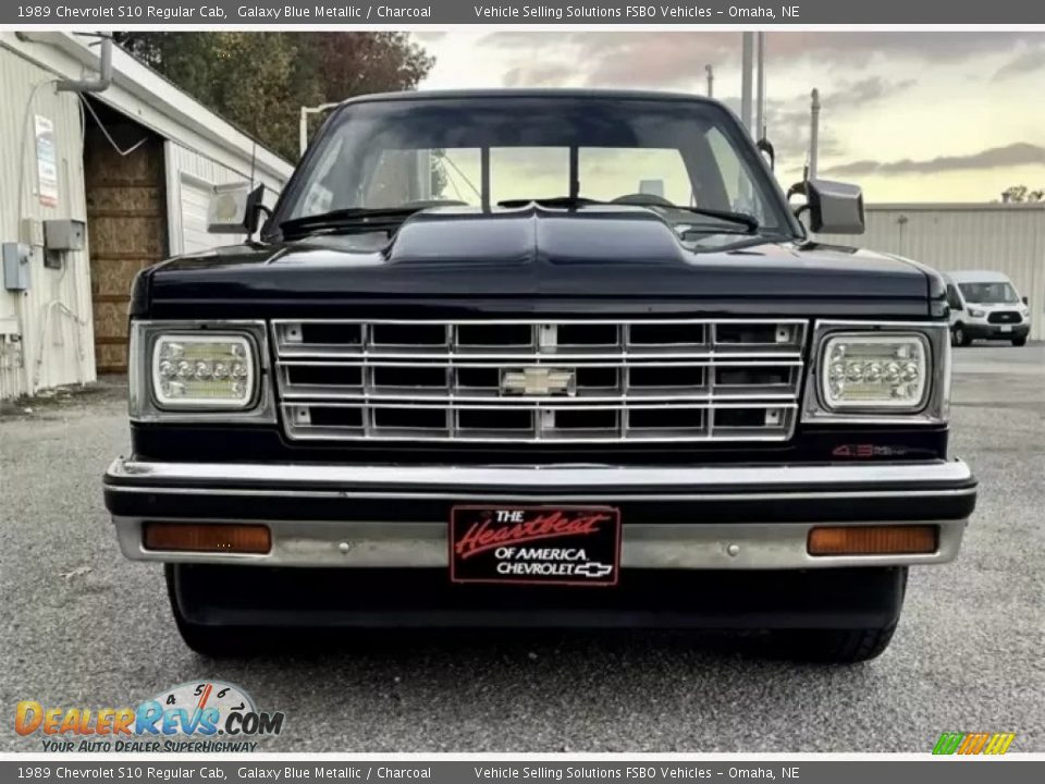 1989 Chevrolet S10 Regular Cab Galaxy Blue Metallic / Charcoal Photo #22