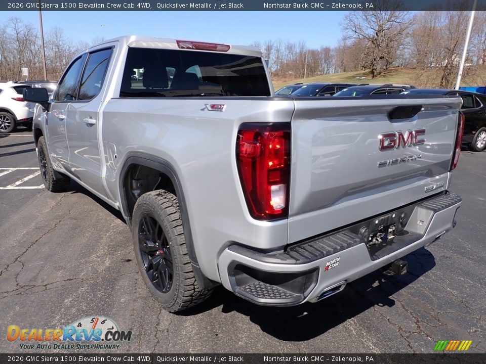 2020 GMC Sierra 1500 Elevation Crew Cab 4WD Quicksilver Metallic / Jet Black Photo #4