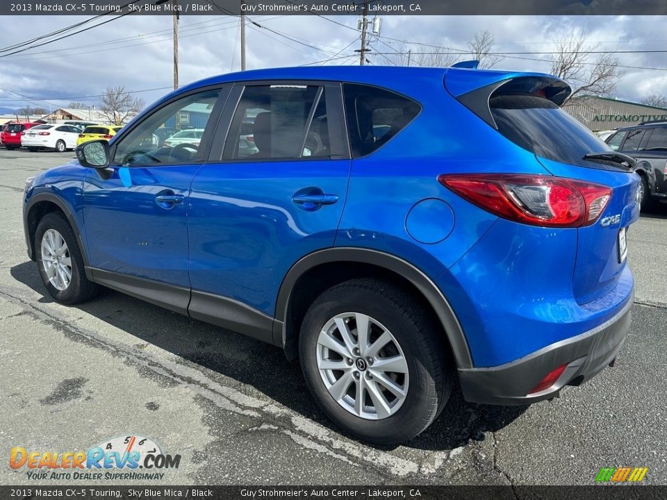 2013 Mazda CX-5 Touring Sky Blue Mica / Black Photo #4