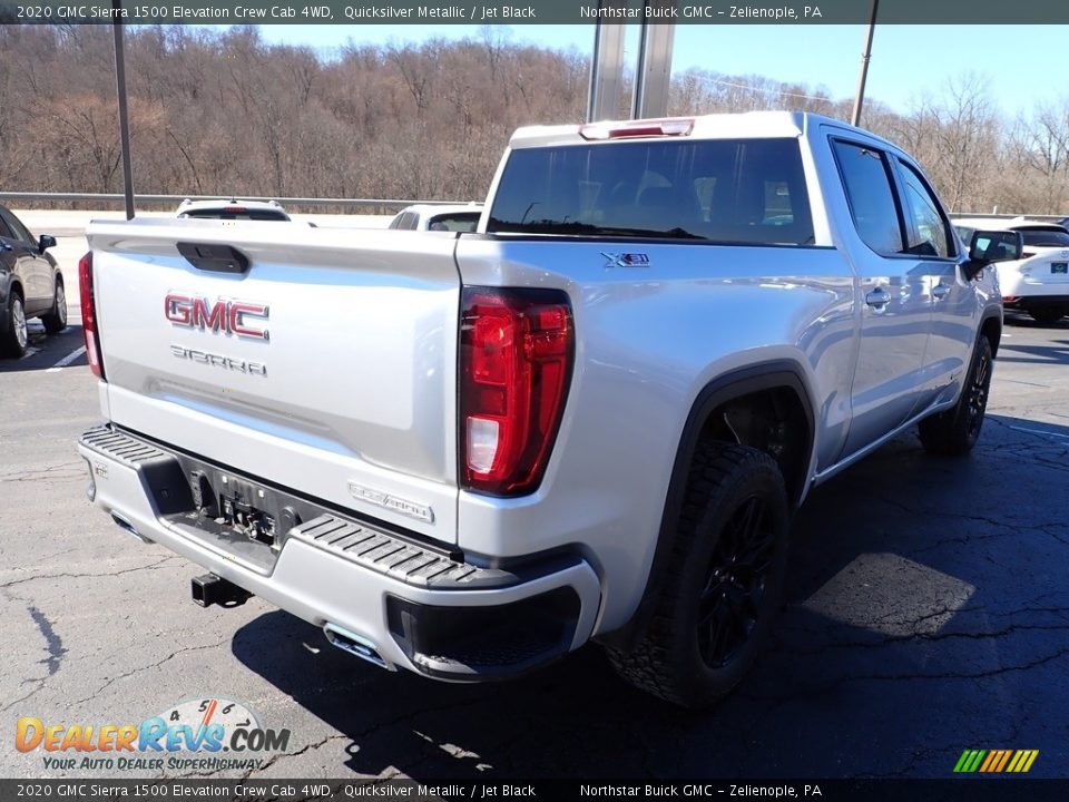 2020 GMC Sierra 1500 Elevation Crew Cab 4WD Quicksilver Metallic / Jet Black Photo #6