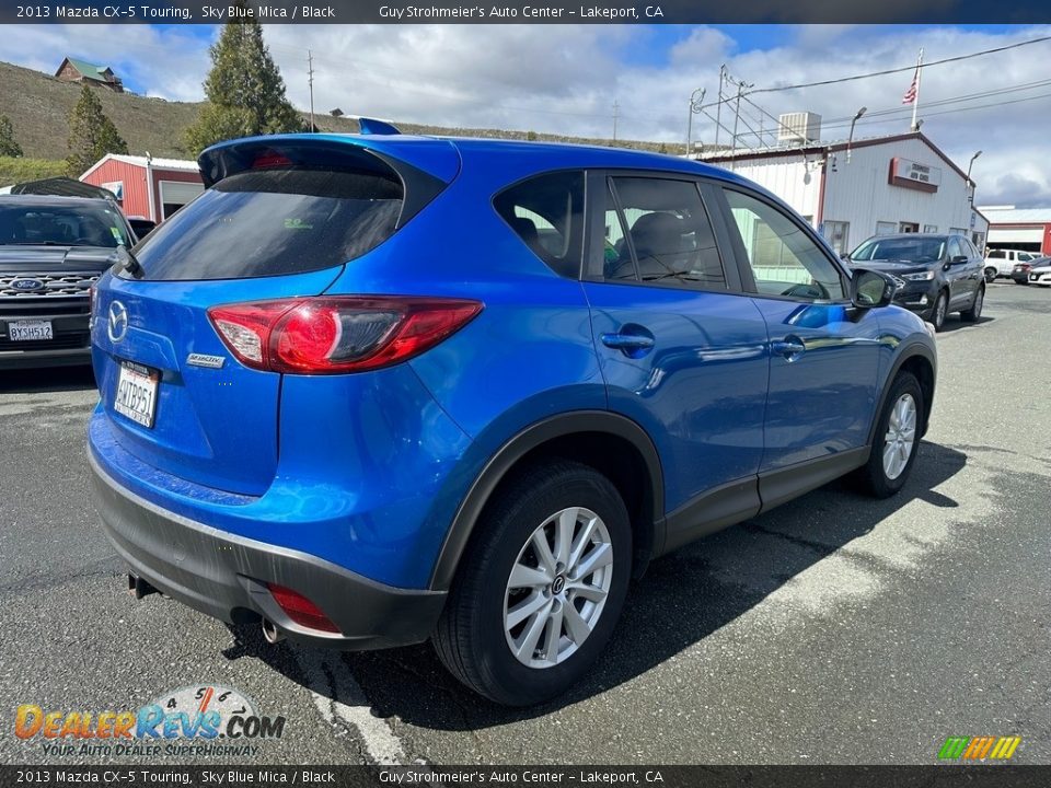 2013 Mazda CX-5 Touring Sky Blue Mica / Black Photo #6