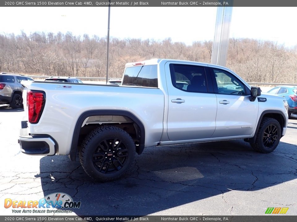 2020 GMC Sierra 1500 Elevation Crew Cab 4WD Quicksilver Metallic / Jet Black Photo #7