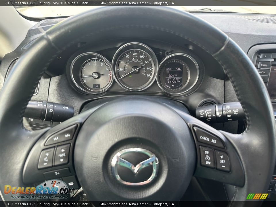 2013 Mazda CX-5 Touring Sky Blue Mica / Black Photo #8