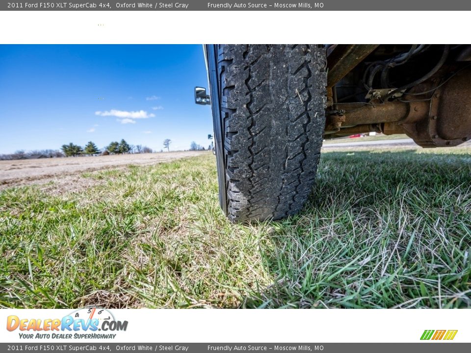 2011 Ford F150 XLT SuperCab 4x4 Oxford White / Steel Gray Photo #25