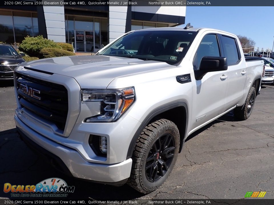 2020 GMC Sierra 1500 Elevation Crew Cab 4WD Quicksilver Metallic / Jet Black Photo #12