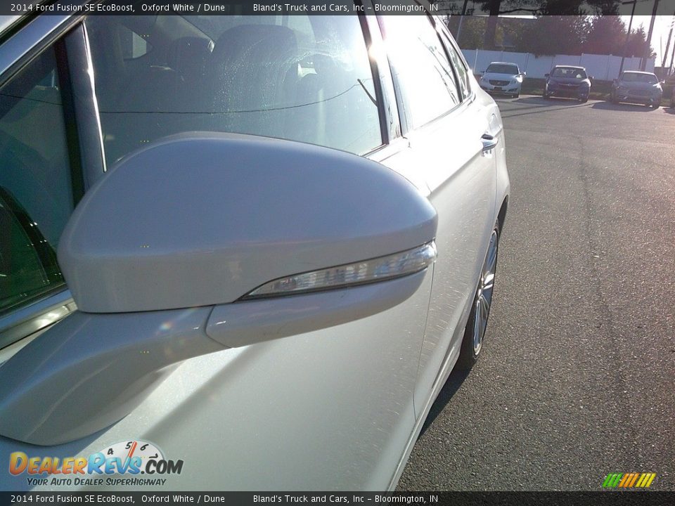 2014 Ford Fusion SE EcoBoost Oxford White / Dune Photo #5