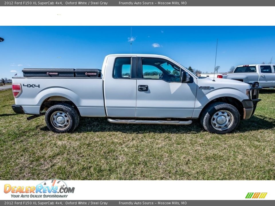 2012 Ford F150 XL SuperCab 4x4 Oxford White / Steel Gray Photo #2