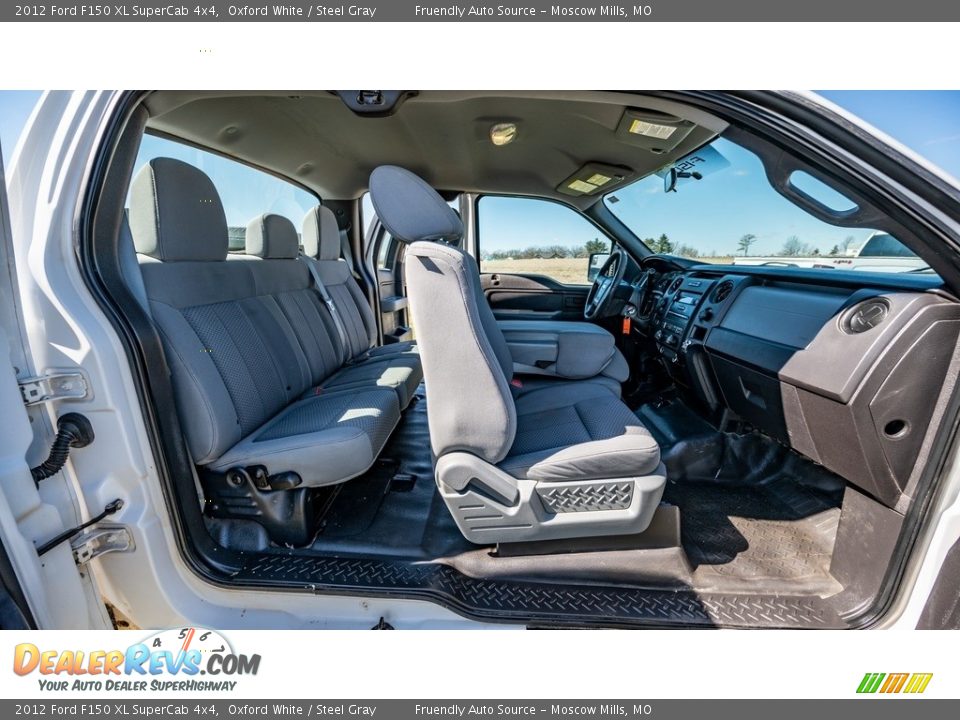 2012 Ford F150 XL SuperCab 4x4 Oxford White / Steel Gray Photo #4