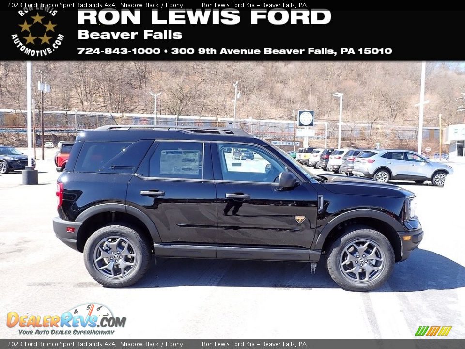 2023 Ford Bronco Sport Badlands 4x4 Shadow Black / Ebony Photo #1