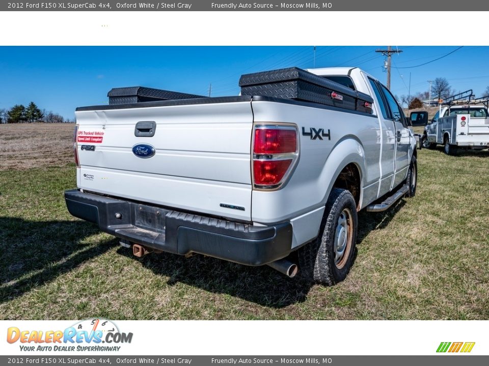 2012 Ford F150 XL SuperCab 4x4 Oxford White / Steel Gray Photo #5