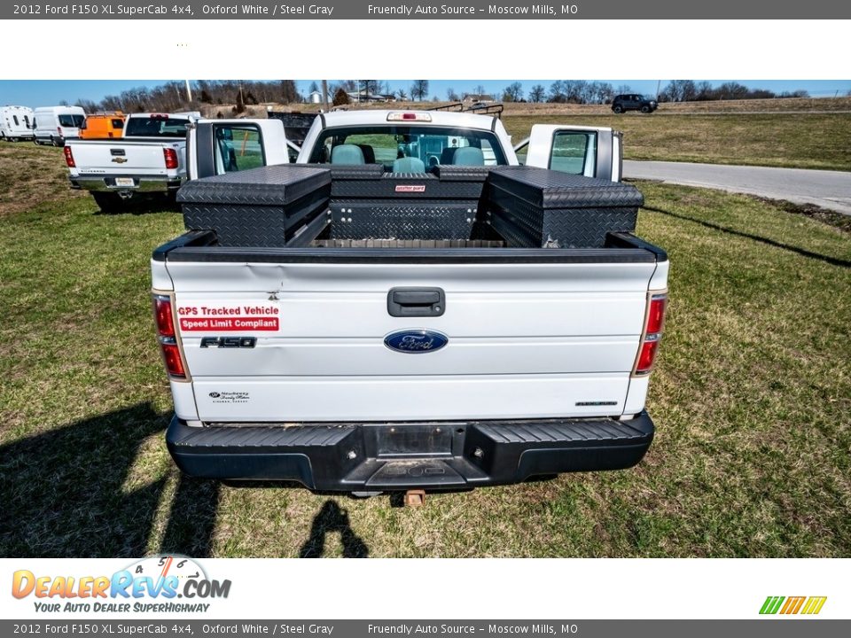 2012 Ford F150 XL SuperCab 4x4 Oxford White / Steel Gray Photo #6