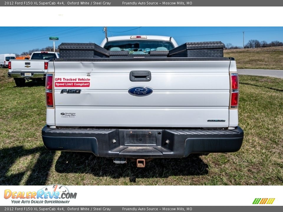 2012 Ford F150 XL SuperCab 4x4 Oxford White / Steel Gray Photo #7