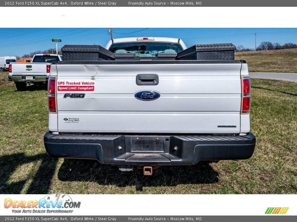 2012 Ford F150 XL SuperCab 4x4 Oxford White / Steel Gray Photo #7