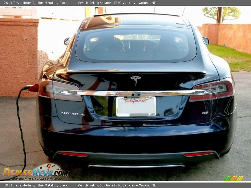 2013 Tesla Model S Blue Metallic / Black Photo #6