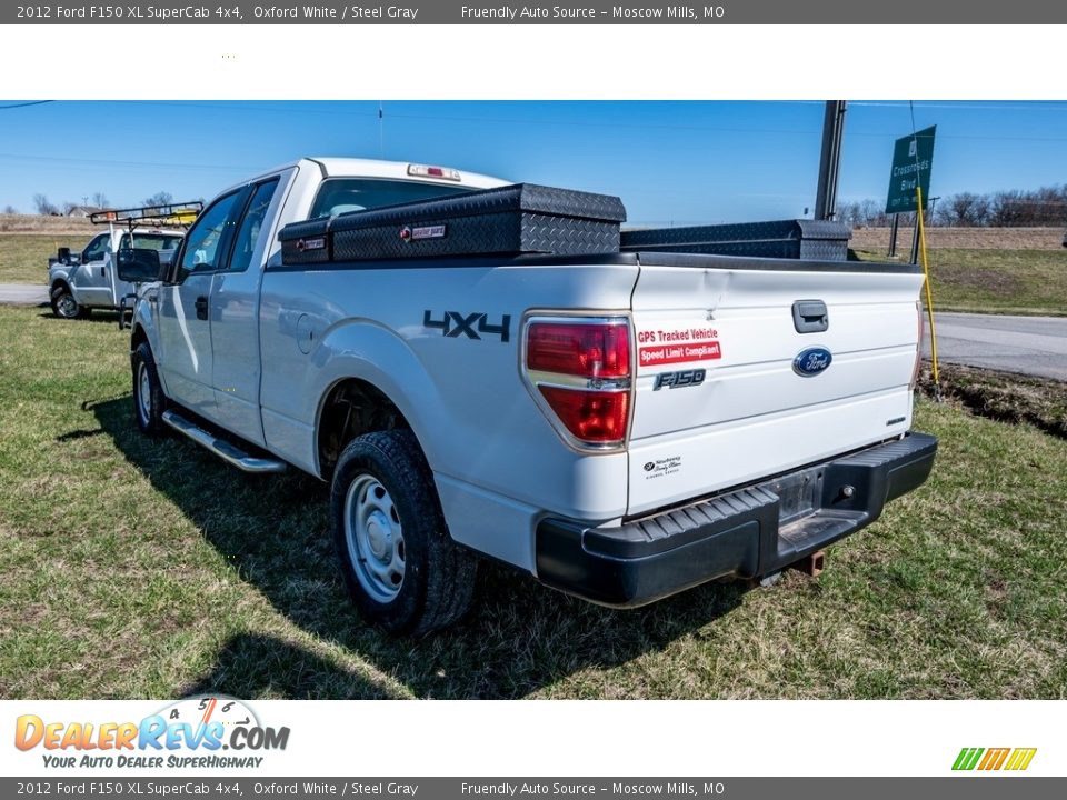 2012 Ford F150 XL SuperCab 4x4 Oxford White / Steel Gray Photo #8