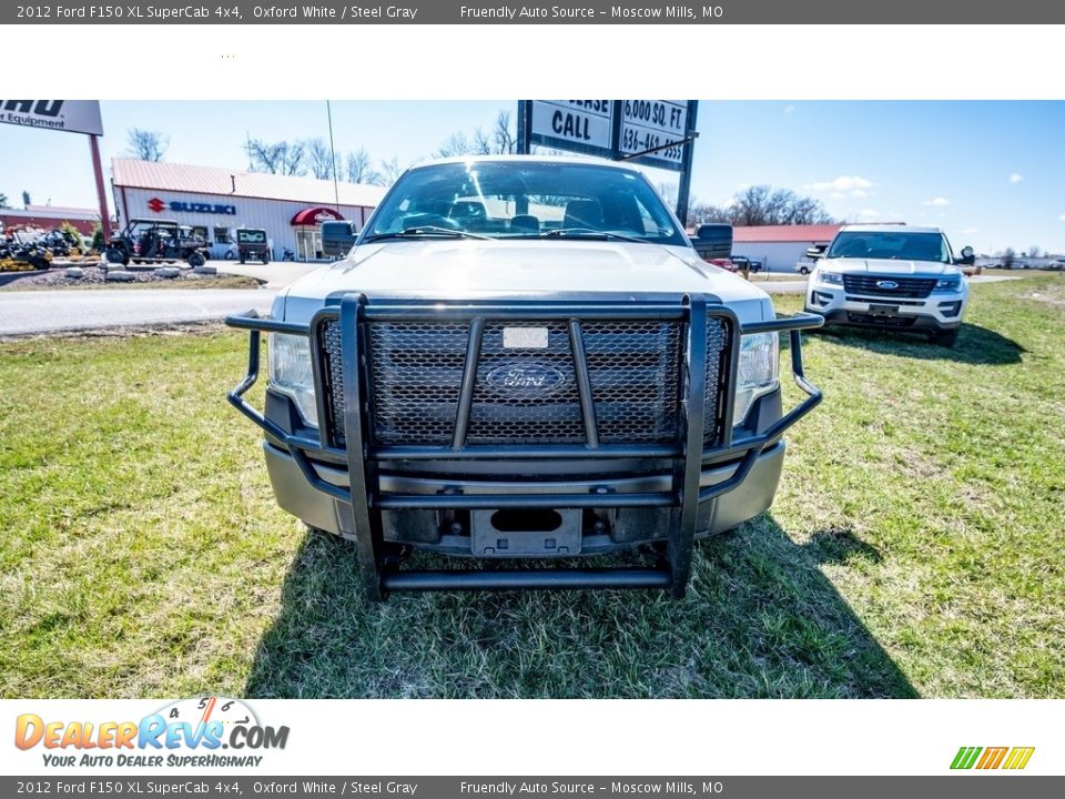 2012 Ford F150 XL SuperCab 4x4 Oxford White / Steel Gray Photo #11