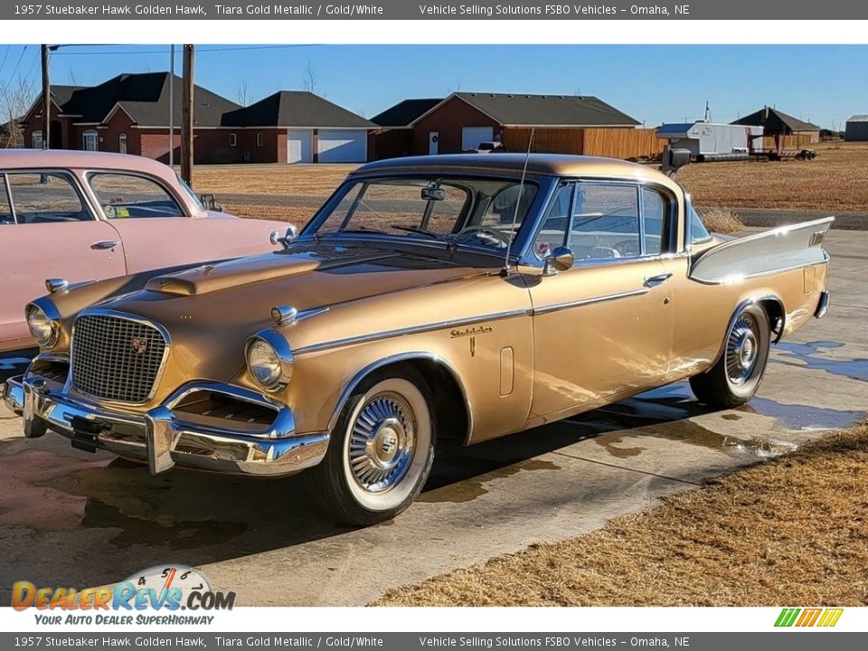 Front 3/4 View of 1957 Stuebaker Hawk Golden Hawk Photo #1