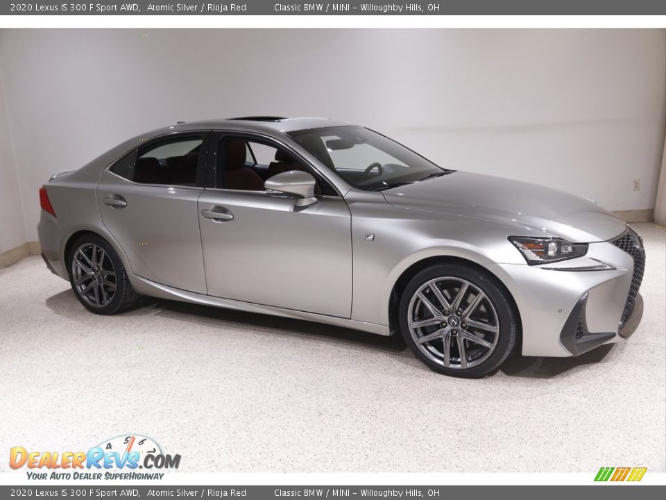 2020 Lexus IS 300 F Sport AWD Atomic Silver / Rioja Red Photo #1