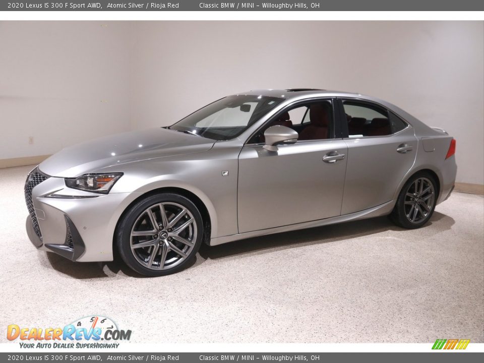 2020 Lexus IS 300 F Sport AWD Atomic Silver / Rioja Red Photo #3