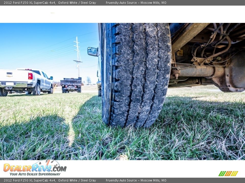 2012 Ford F150 XL SuperCab 4x4 Oxford White / Steel Gray Photo #22