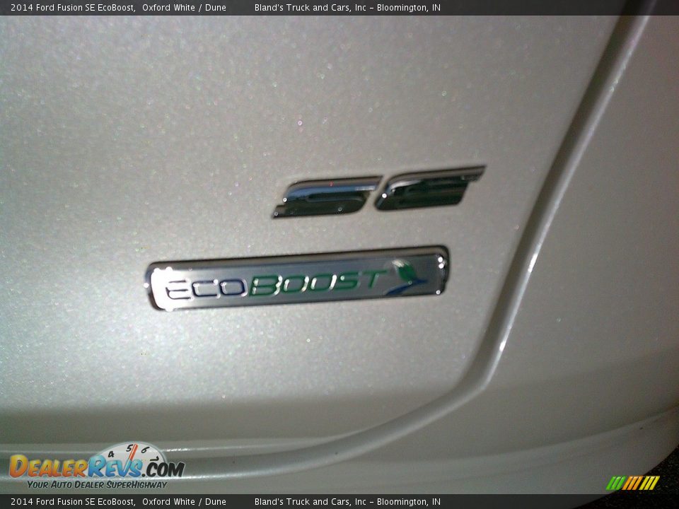 2014 Ford Fusion SE EcoBoost Oxford White / Dune Photo #27