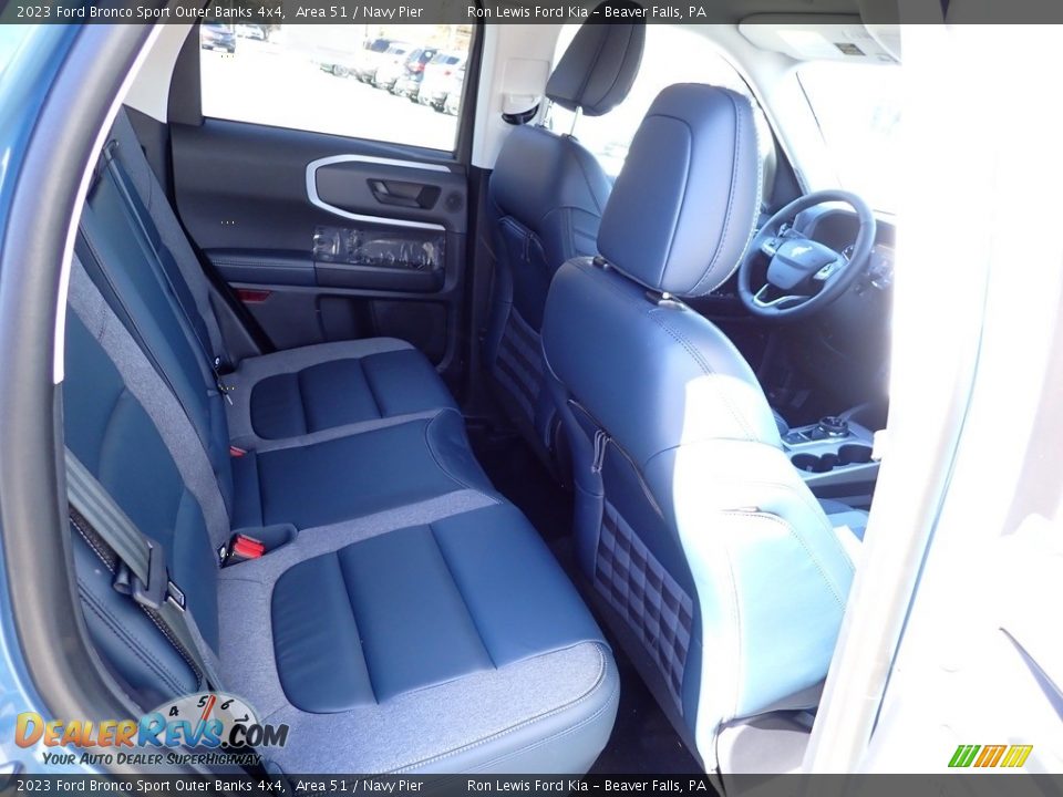 Rear Seat of 2023 Ford Bronco Sport Outer Banks 4x4 Photo #10