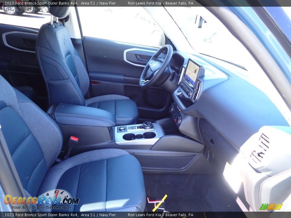 Front Seat of 2023 Ford Bronco Sport Outer Banks 4x4 Photo #11