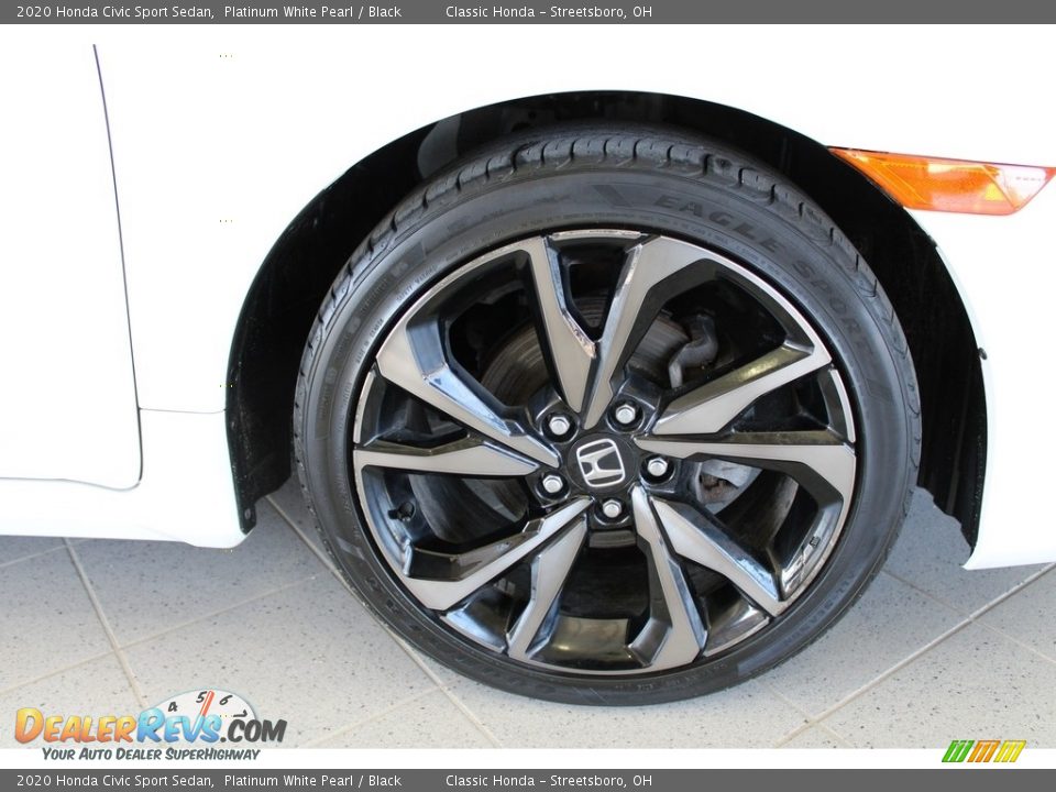 2020 Honda Civic Sport Sedan Platinum White Pearl / Black Photo #5