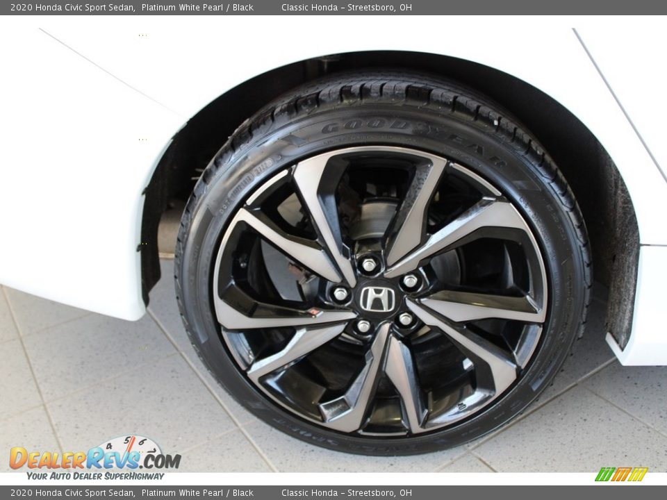 2020 Honda Civic Sport Sedan Platinum White Pearl / Black Photo #6