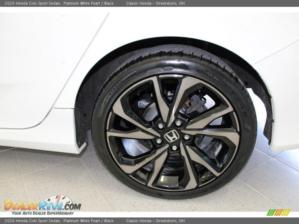 2020 Honda Civic Sport Sedan Platinum White Pearl / Black Photo #11