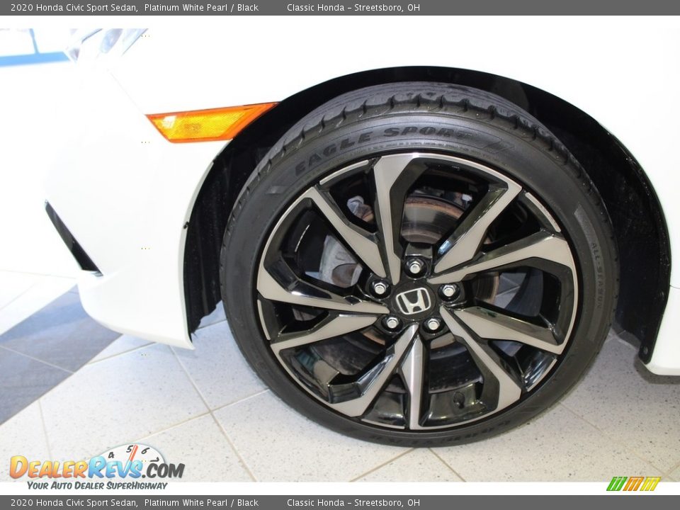 2020 Honda Civic Sport Sedan Platinum White Pearl / Black Photo #12