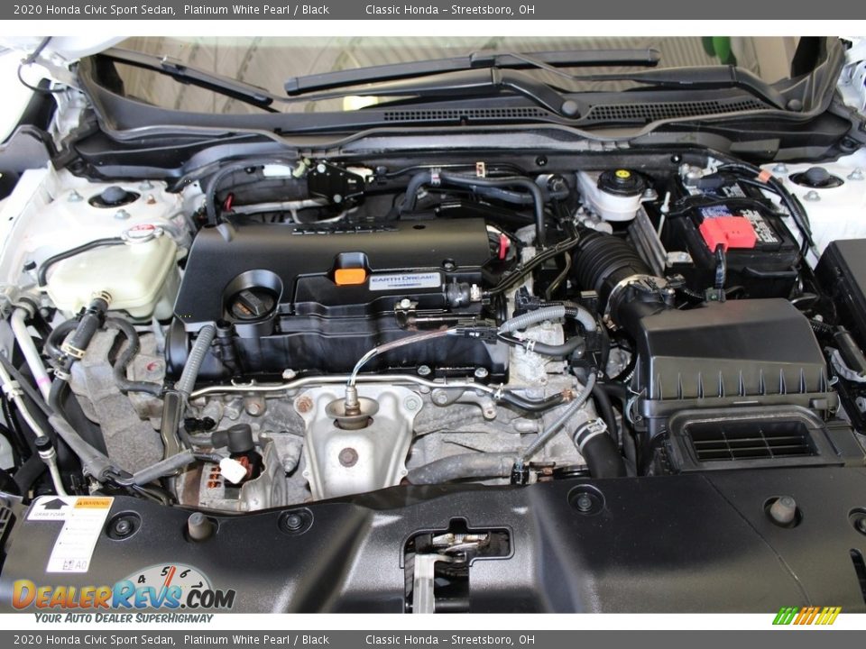 2020 Honda Civic Sport Sedan Platinum White Pearl / Black Photo #13