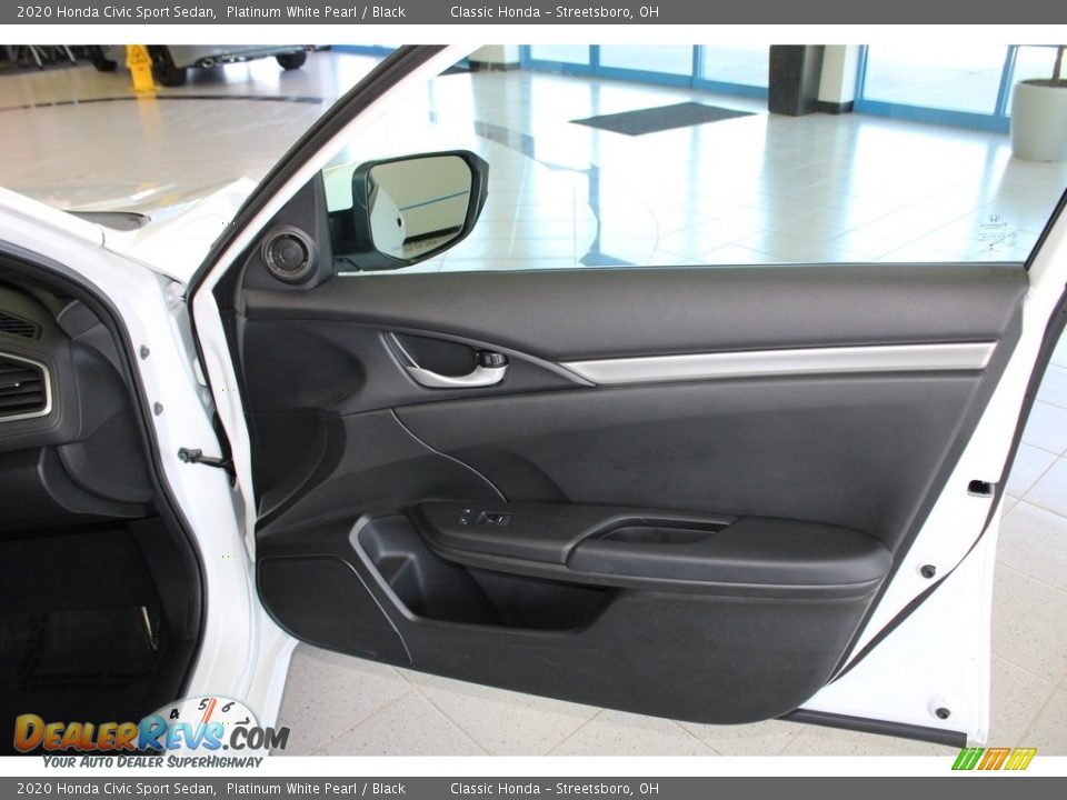 2020 Honda Civic Sport Sedan Platinum White Pearl / Black Photo #14