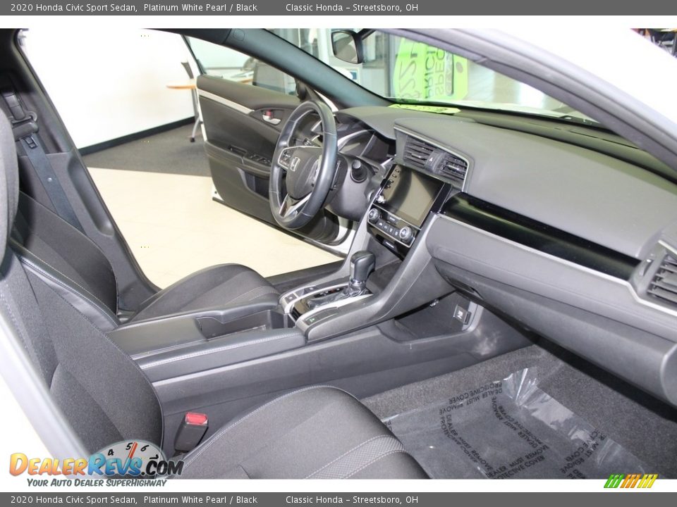 2020 Honda Civic Sport Sedan Platinum White Pearl / Black Photo #15