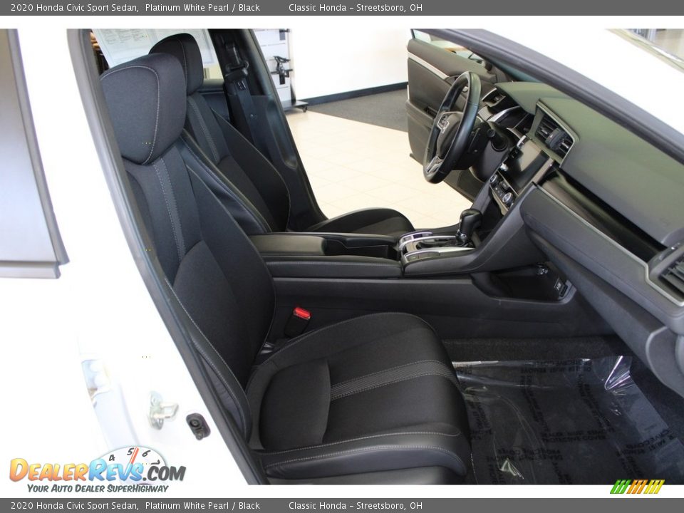 2020 Honda Civic Sport Sedan Platinum White Pearl / Black Photo #16