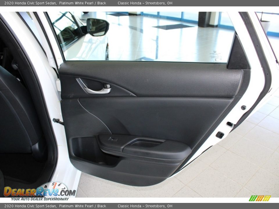 2020 Honda Civic Sport Sedan Platinum White Pearl / Black Photo #17