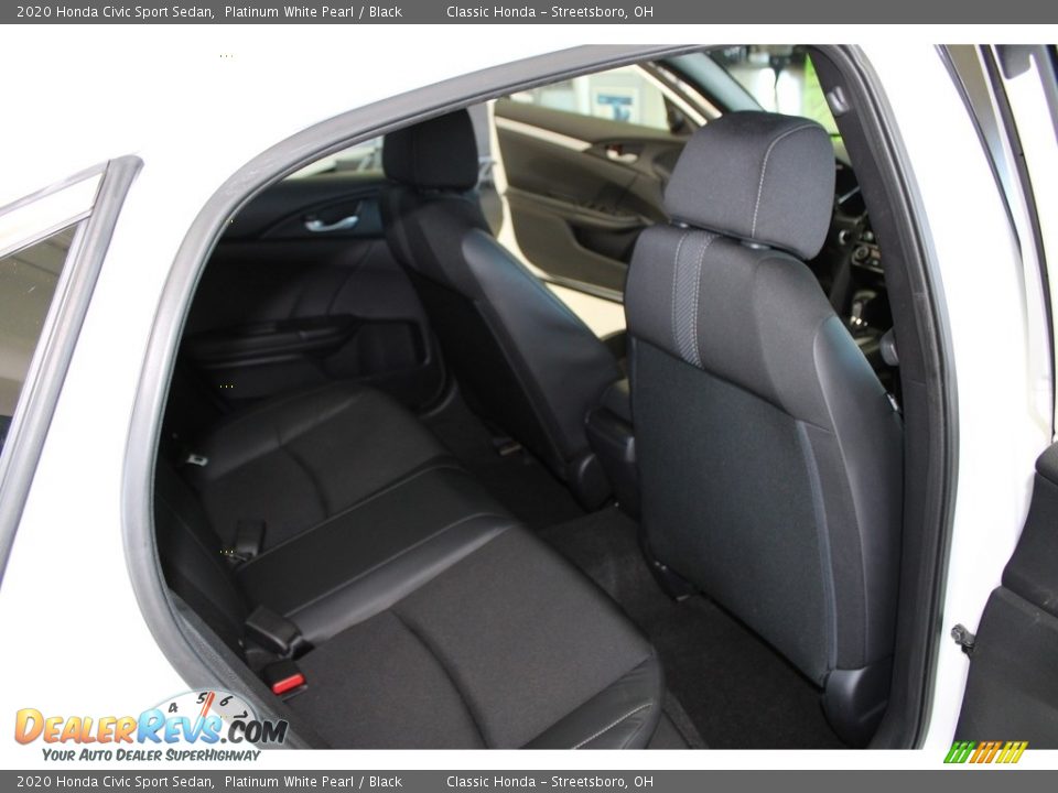 2020 Honda Civic Sport Sedan Platinum White Pearl / Black Photo #18