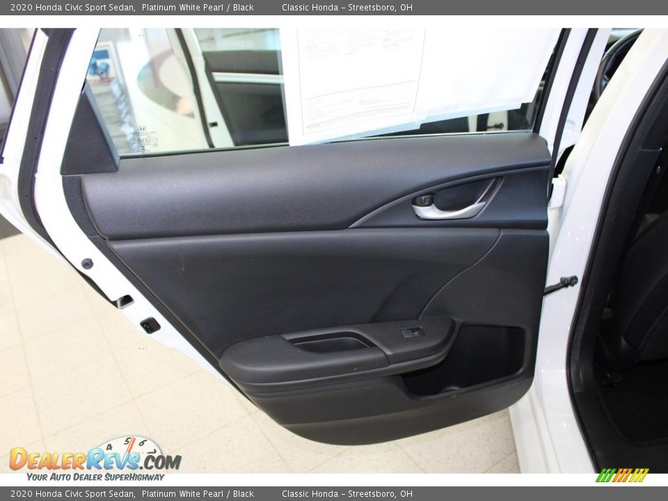 2020 Honda Civic Sport Sedan Platinum White Pearl / Black Photo #22