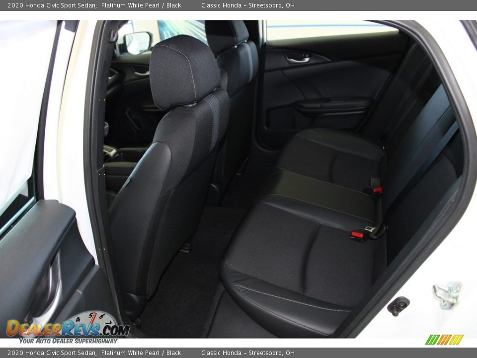 2020 Honda Civic Sport Sedan Platinum White Pearl / Black Photo #24