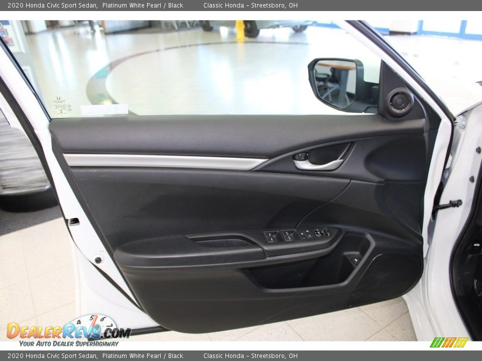 2020 Honda Civic Sport Sedan Platinum White Pearl / Black Photo #25