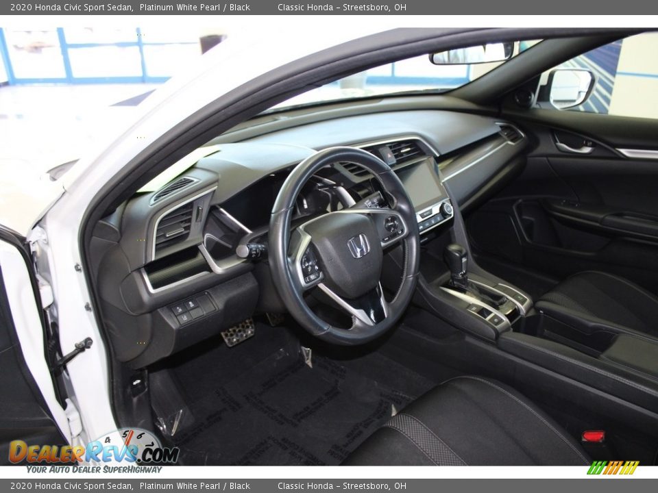 2020 Honda Civic Sport Sedan Platinum White Pearl / Black Photo #26