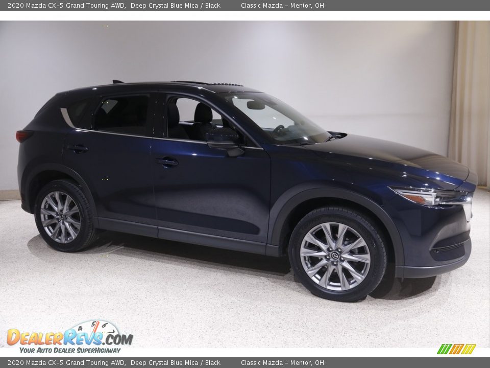 2020 Mazda CX-5 Grand Touring AWD Deep Crystal Blue Mica / Black Photo #1