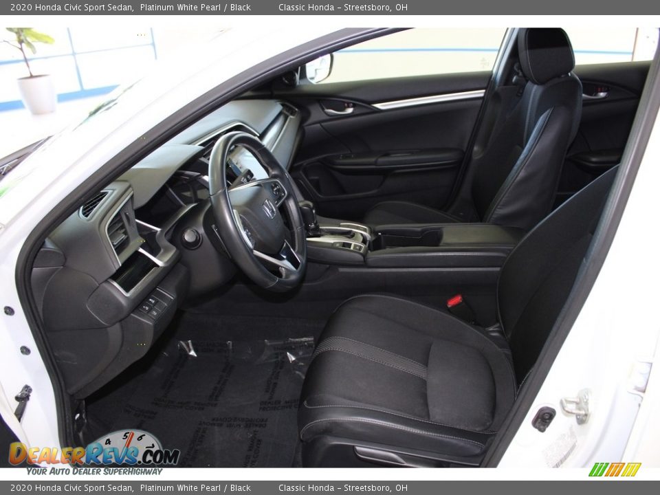 2020 Honda Civic Sport Sedan Platinum White Pearl / Black Photo #27