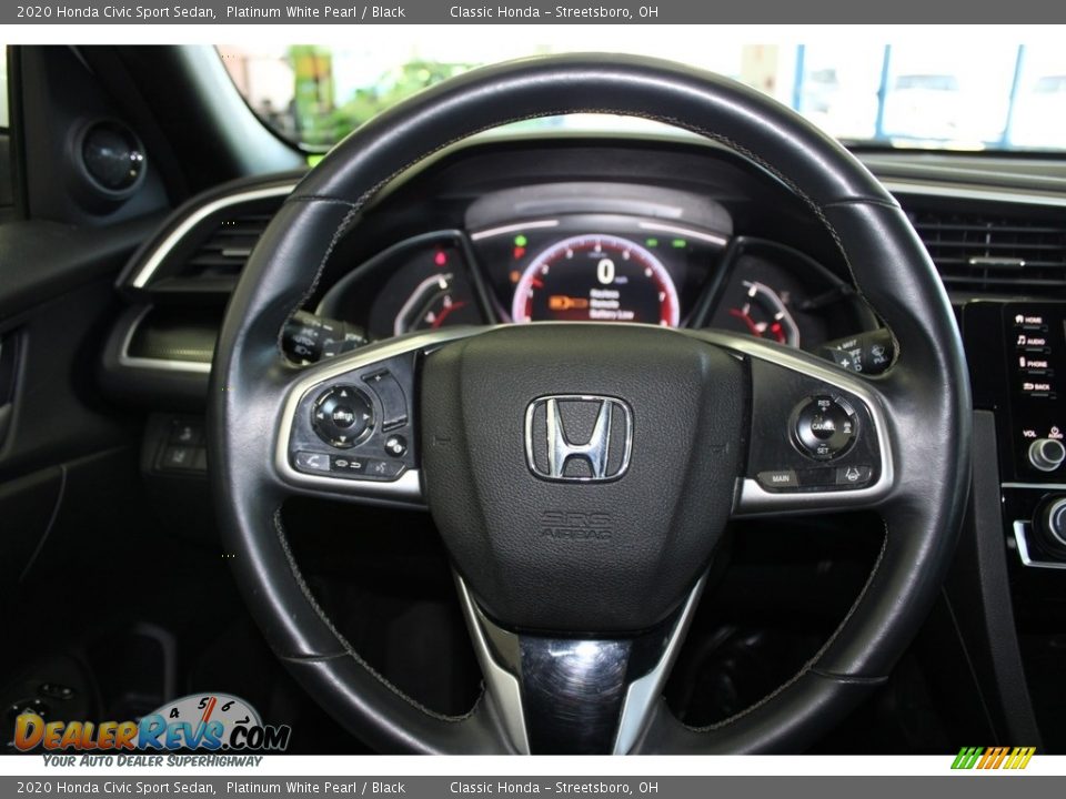 2020 Honda Civic Sport Sedan Platinum White Pearl / Black Photo #29
