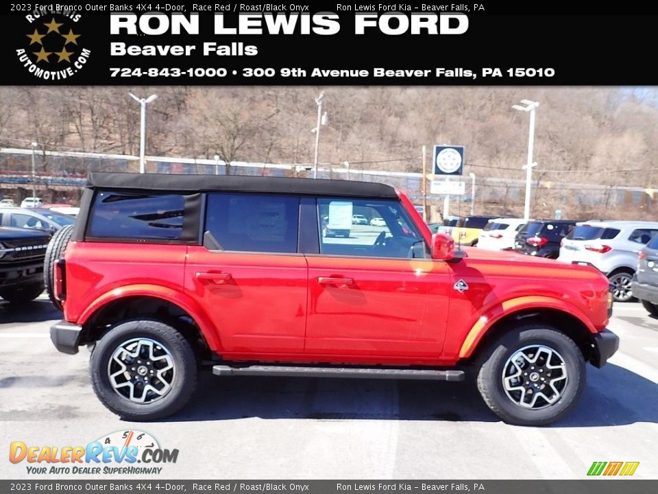 2023 Ford Bronco Outer Banks 4X4 4-Door Race Red / Roast/Black Onyx Photo #1
