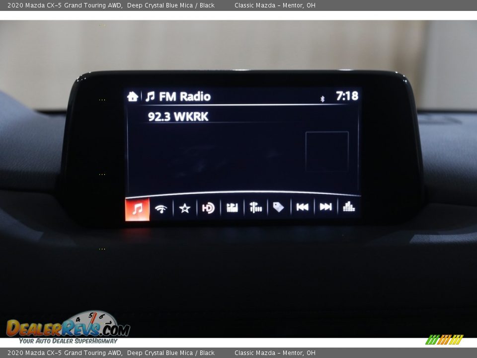 2020 Mazda CX-5 Grand Touring AWD Deep Crystal Blue Mica / Black Photo #12