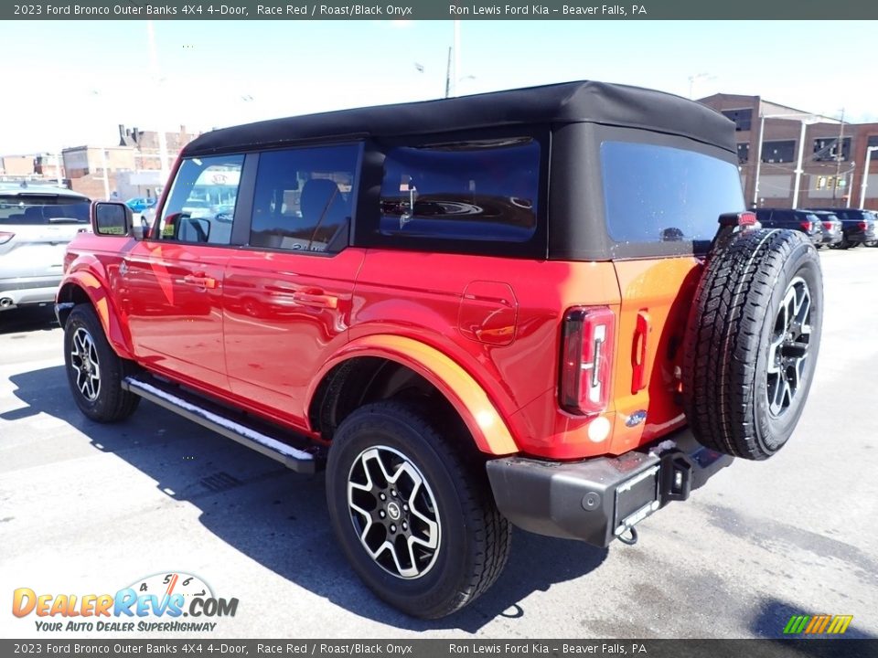 2023 Ford Bronco Outer Banks 4X4 4-Door Race Red / Roast/Black Onyx Photo #6